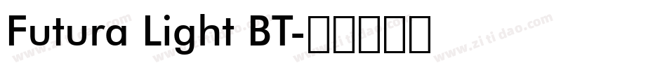 Futura Light BT字体转换